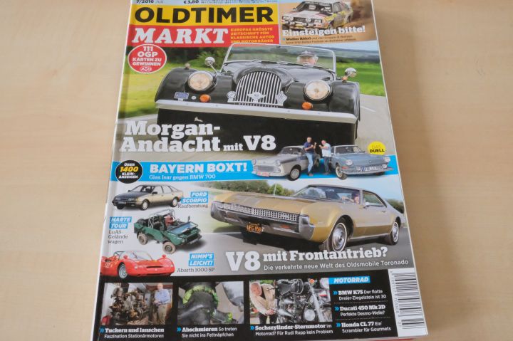 Deckblatt Oldtimer Markt (07/2016)